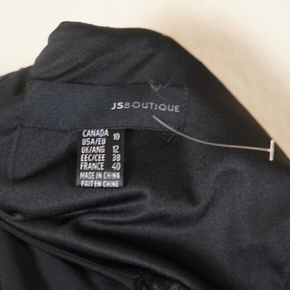 Vtg JS Boutique Y2k Fairy Floral Embroidered High Low Hem Dress Whimsigoth 10 - Picture 9 of 9